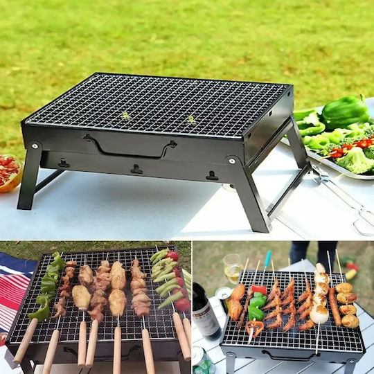 Factory Portabilă Grătar cu Cărbuni 40cmx30cm