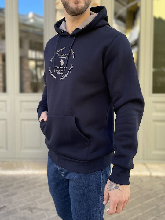 Sweatshirt with Hood Blue