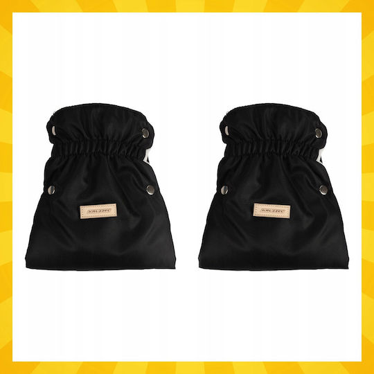 Kruzzel Kruzzel Stroller Accessories Black Handmuffs