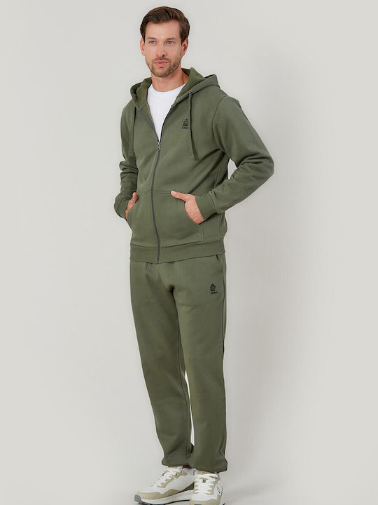Sweatpants with Elastic Khaki