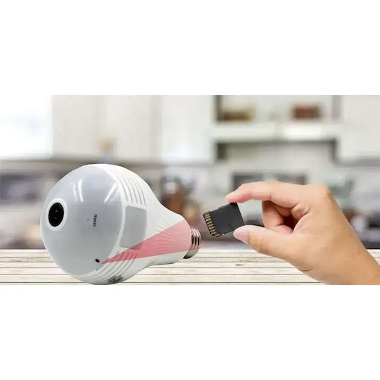 Tele Versteckte Kamera WiFi Lampe 1080p mit Steckplatz für Speicherkarte