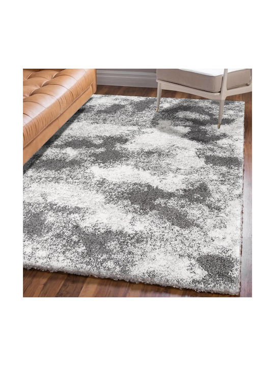 Saray Home Moroccan Thom Abstract Rug Rectangular Shaggy Gray