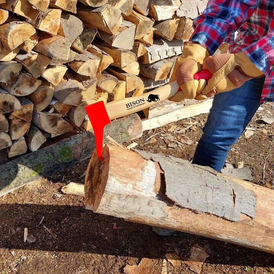 Bison 04-000105 Work Scraper Tool with Wooden Handle