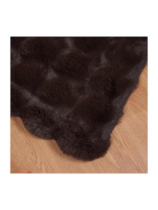 vidaXL Furry Single Blanket 150x220cm Giraffe