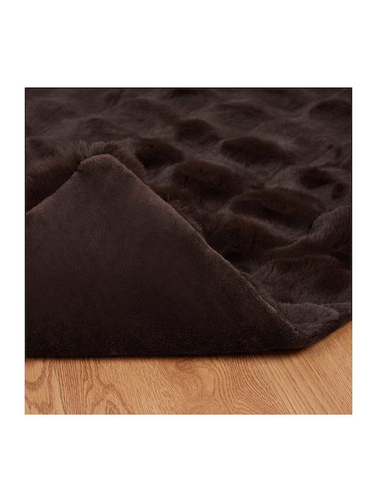 vidaXL Furry Single Blanket 150x220cm Giraffe