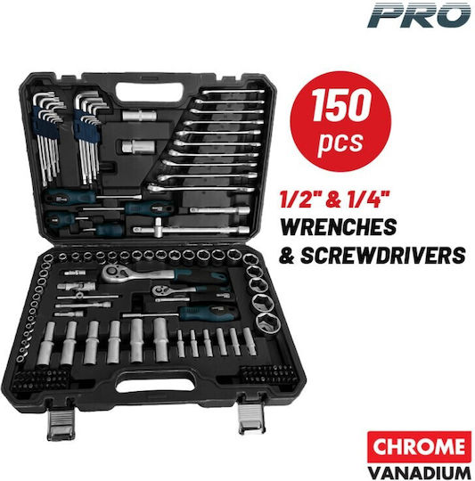 Bormann Pro BHT5130 Βαλίτσα με 150 Εργαλεία