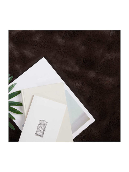 vidaXL Furry Sofa Blanket 130x150cm Giraffe