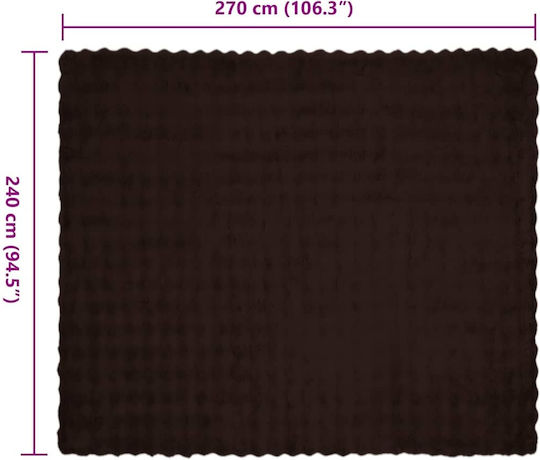 vidaXL Pelzige Decke Übergröße 240x270cm Giraffe