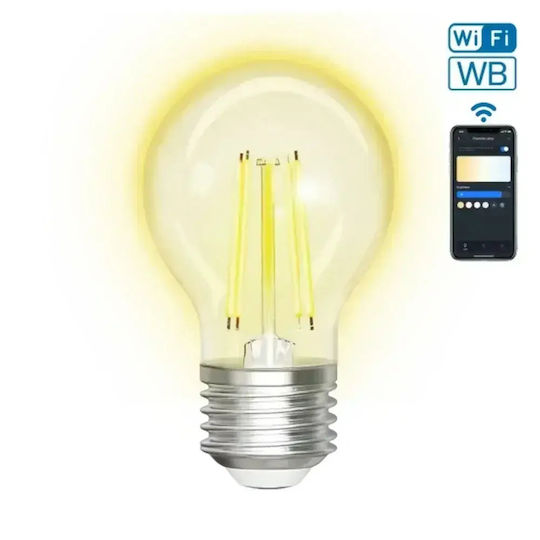 Aigostar Smart LED Bulb 4.5W for Socket E27 and Shape G45 Cold White 470lm