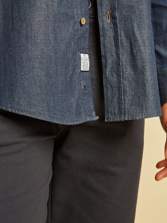 Langärmlig Jeans Hemd Blue
