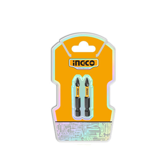 Κατσαβιδόμυτες Impact Pz2x50mm 2 Τεμ Ingco Sdbim71pz250