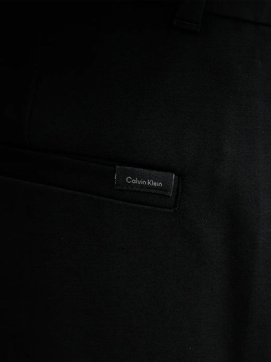 Dama Pantaloni Chino cu Croială Dreaptă Black