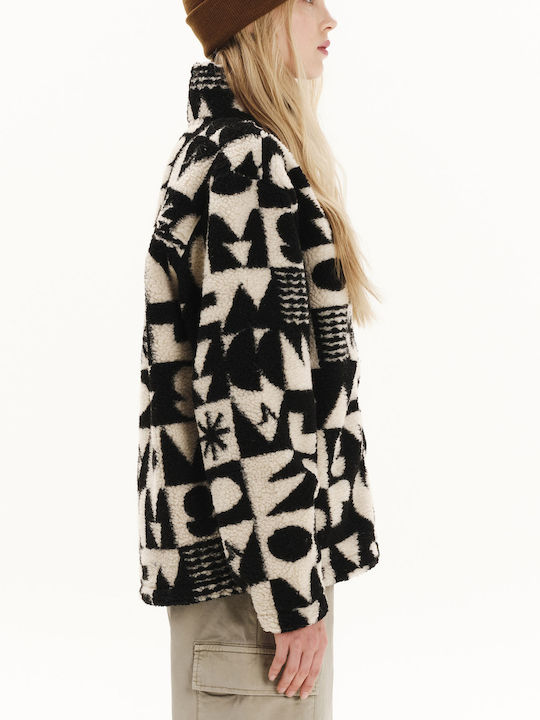 Women's Cardigan with Zipper White