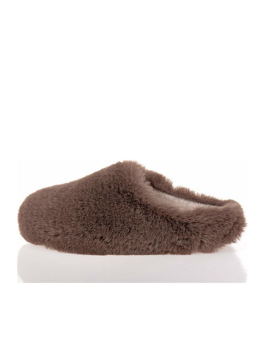 Adam's Shoes Slippers Brown