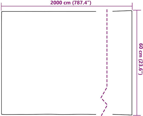 Διακοσμητικό Αυτοκόλλητο Τζαμιού 1τμχ 60x2000εκ. vidaXL