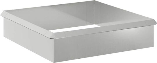 vidaXL Bordură de Grădină din Metal în Culoarea Argintiu xcm
