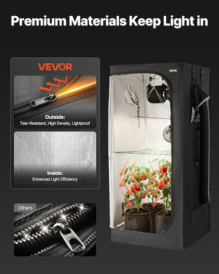 Vevor Grow Light με LED Μ80xΒ80εκ.