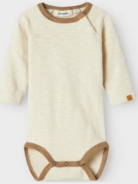 Lil' Atelier Babystrampler Langärmliges Ecru