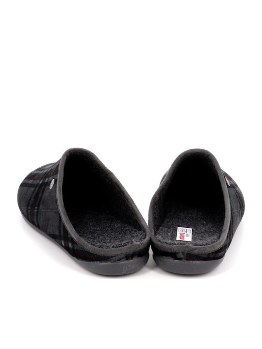 Men's Printed Slippers Gray
