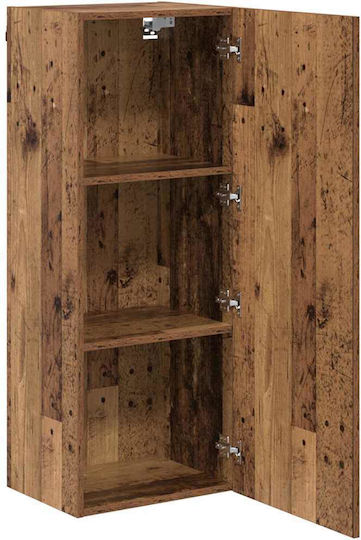 Hängeschrank fürs Wohnzimmer aus Spanplatte Altholz 40,5x30x102 cm