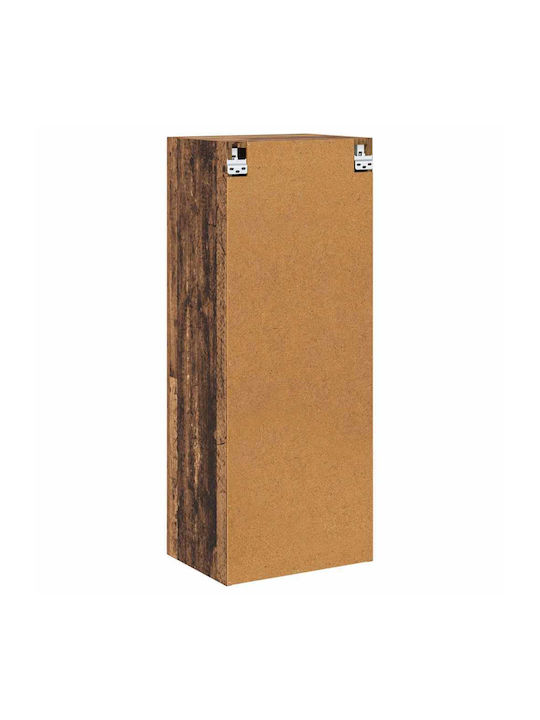 Wall Living Room Cabinet made of Particle Board Old Wood 40.5x30x102cm