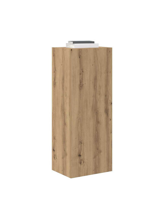 Wall Mounted Living Room Cabinet from Particle Board Artisan Oak 40.5x30x102cm