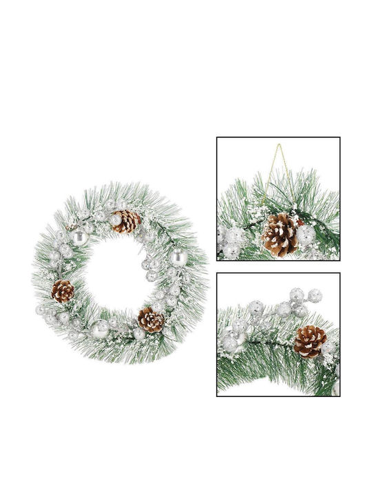 Christmas Lighted Decorative Wreath 24cm