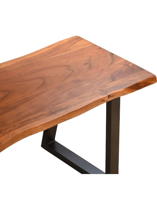 Miles Slim Bench Outdoor Wooden 160x40x45cm