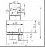 Ρυθμιστής Κεραμικός Kfa R35a Υψηλός 884-018-86