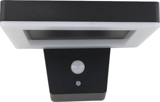 Solar Light Rev Led Wall Light Square Black