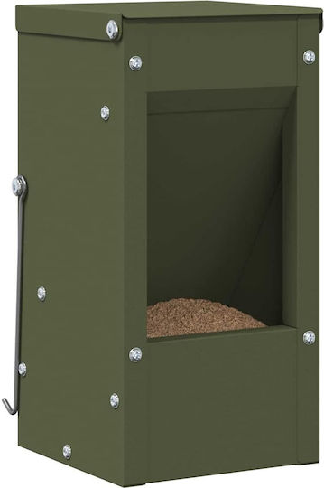 vidaXL Metal Feeder for Rabbits with Capacity 1.5kg 12.5x12.5x25cm.