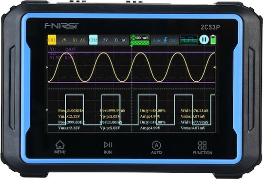 Fnirsi Osciloscop Bancă 50MHz cu 2 Canale Analogice și Ecran de 4.3"