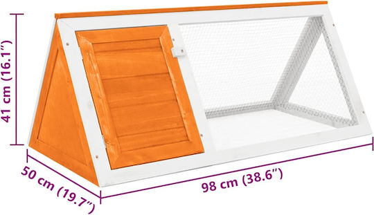 vidaXL 170345 Wooden Cage for Rabbits 46x36x92cm