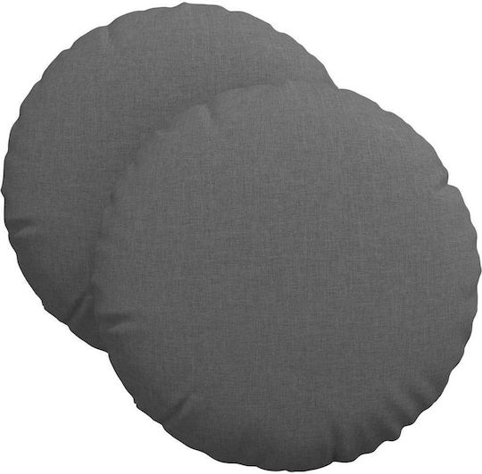 vidaXL Sofa Cushion Dark Gray 2pcs 30x30cm.