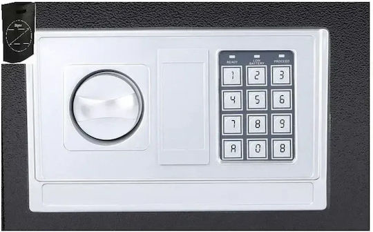 Factory XS-T-20 Seif cu Blocare Digitală și Cheie cu Dimensiunile L31xW20xH20cm cu Greutatea 4.5kg 101556