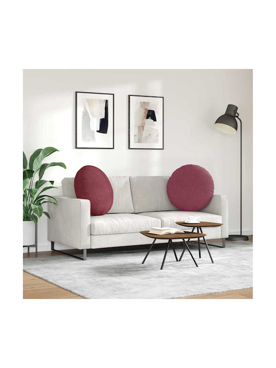 vidaXL Sofa Cushion Red 2pcs 80x80cm.