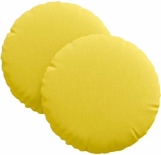 vidaXL Възглавница за диван Soft Yellow 2бр 30x30см.