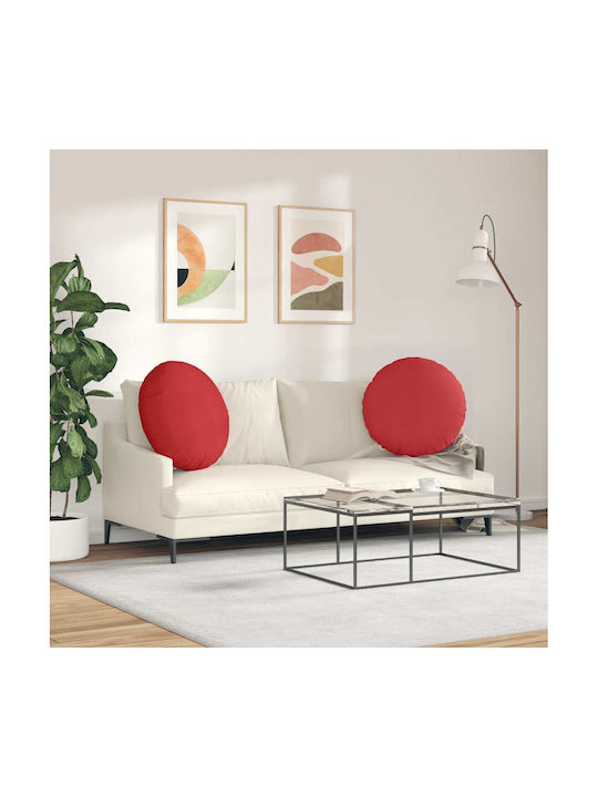 vidaXL Perna de canapea Roșu 2buc 60x60cm.