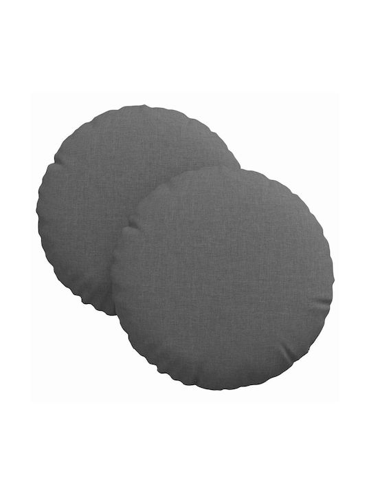vidaXL Sofa Cushion Dark Gray 2pcs 30x30cm.