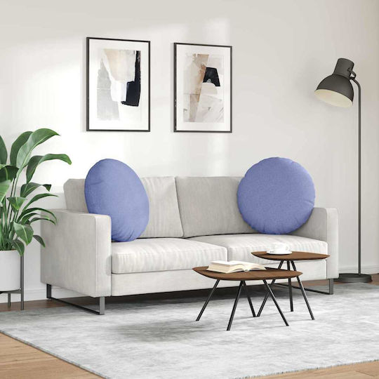 vidaXL Възглавница за диван Jeans Blue 2бр 21x60см.
