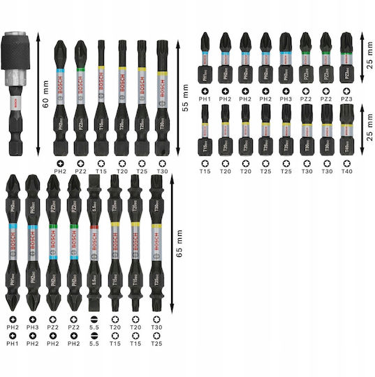 Bosch Pro Set 31 Screwdriver Bits