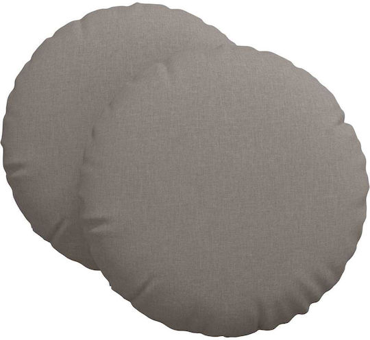 vidaXL Sofa-Kissen Taupe 2Stück 60x60cm.