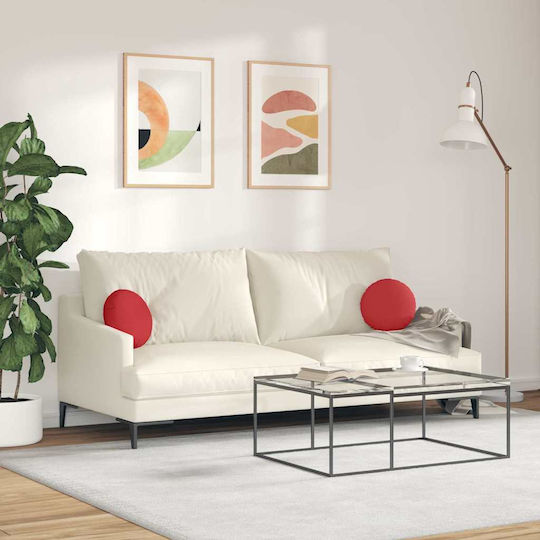vidaXL Sofa Cushion Red 2pcs 30x30cm.