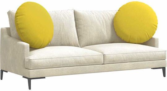 vidaXL Възглавница за диван Soft Yellow 2бр 80x80см.