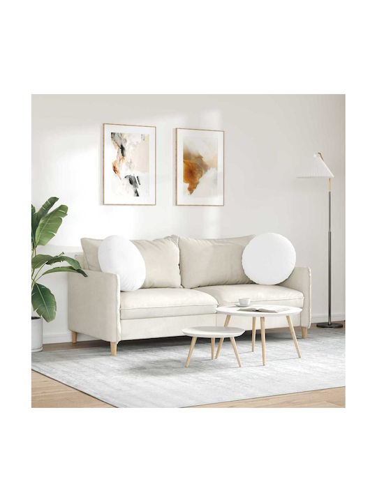 vidaXL Perna de canapea Alb 2buc 50x50cm.