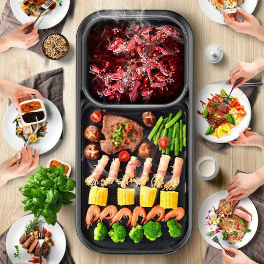 Teppanyaki Grilling Plate with Adjustable Thermostat 1200W