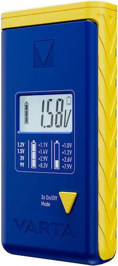 Varta 75305 Ψηφιακό Battery Tester με Πτυσσόμενη Υποδοχή