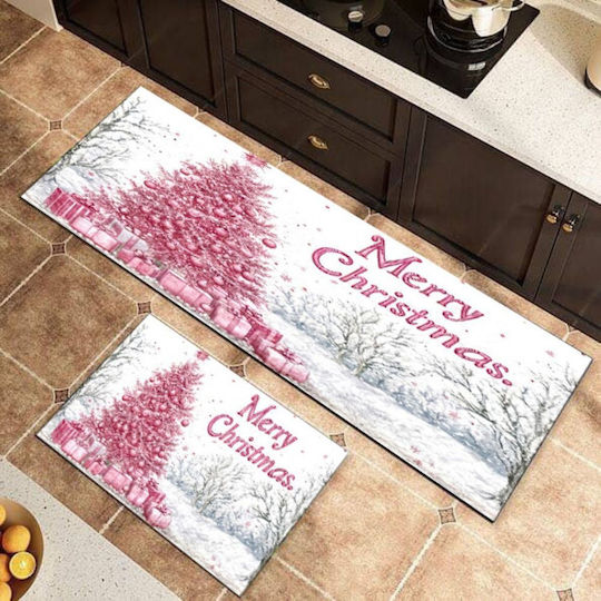 Set of 2 Non-Slip Mats 160x50cm & 80x50cm Noel-016