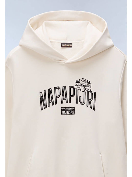 Sweatshirt with Hood Beige