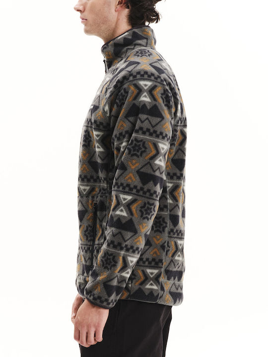 Men's Fleece Cardigan Green
